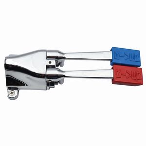 Robinet de douche mural à commande externe bidirectionnelle, fixation au sol, finition chromée, 1/2 pouce - Product Image 1