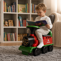 Train électrique pour enfants avec rails, lumières et musique, jouet pour garçons et filles