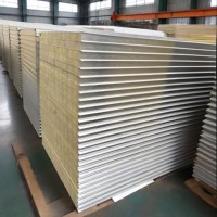 Panneaux sandwich isolants durables en polyuréthane/EPS/PIR/laine de verre/laine de roche pour murs extérieurs