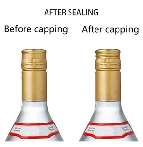 Tapa <span class=keywords><strong>de</strong></span> botella <span class=keywords><strong>de</strong></span> aluminio Premium Estampado en caliente Tapas <span class=keywords><strong>de</strong></span> fresado ROPP Tipo <span class=keywords><strong>de</strong></span> tapa PE <span class=keywords><strong>Vodka</strong></span> Whisky Licor Cierre a prueba <span class=keywords><strong>de</strong></span> ladrones - Product Image 6