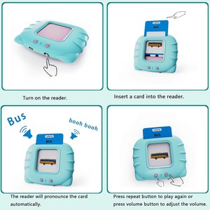 KOKODI 2025 Vroeg educatieve intelligente pratende flitskaarten tweetalige logopedische speelgoed voor kinderen alkaline AAA batterij PVC - Product Image 3