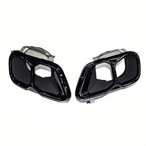 غي-BMW X5 G05 X6 G06 X7 G07 <span class=keywords><strong>M</strong></span> الرياضة العادم التحديثية التيتانيوم الأسود M60i مربع طرف كاتم الصوت فوهة - Product Image 1