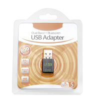 Adaptateur Usb sans fil double bande Wifi5 Adaptateur Usb Wifi 600Mbps Adaptateur Usb BT pour ordinateur portable Pilote gratuit