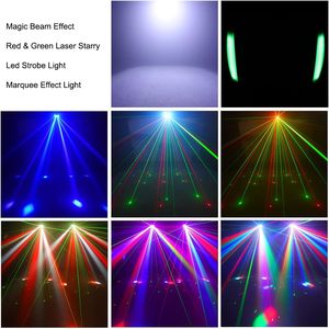 <span class=keywords><strong>4</strong></span>-in-1 RGBW 50W LED luce Laser stroboscopica DMX telecomando farfalla Disco Club feste luci per DJ - Product Image 3