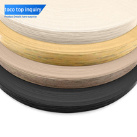 Bande de chantournage PVC de haute qualité de marque TOCO, accessoires de meubles avec grain de bois massif, couleurs très brillantes pour armoires et tables