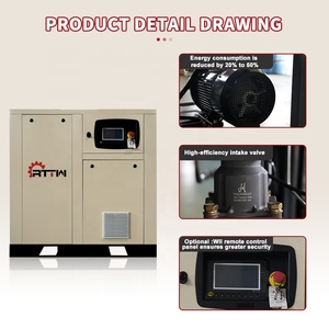 สกรู RTTW 37KW 45KW 55KW ความถี่แปรผันแบบขั้นตอนเดียว - Product Image 2