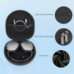 Estuche Inteligente para Apple <span class=keywords><strong>AirPods</strong></span> <span class=keywords><strong>Max</strong></span> Compatible con Modo de Reposo, Organizador Rígido, Funda de Transporte Portátil, Bolsa de Almacenamiento - Product Image 4