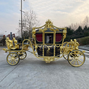 Chariot royal décoratif haut de gamme adapté aux activités de spectacle en plein air dans les villes à thème - Product Image 5