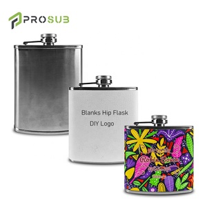 Prosub ขวดใส่ไวน์สำหรับผู้ชายขนาด6ออนซ์7ออนซ์8ออนซ์ขวดไวน์หนัง PU ขวดเปล่าพิมพ์ซับลิเมชัน - Product Image 1