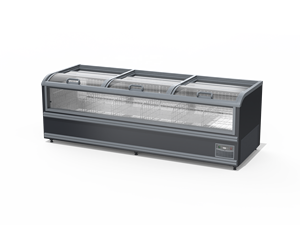 Suministros de supermercado equipo de refrigeración de almacenamiento en frío enfriador de exhibición enfriador abierto vitrina de carne congelador de isla - Product Image 2