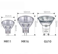 Ampoule halogène GU10 MR16 MR11 WAX 110V 230V 12V 35W 50W UVA pour reptiles, chauffage, verre de quartz, filament de tungstène, dimmable