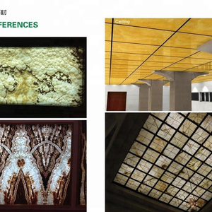 Tấm Ốp Tường Đá Cẩm Thạch <span class=keywords><strong>Onyx</strong></span> Mỏng Nhiều Lớp Backlit Tráng Men Bằng Kính - Product Image 2