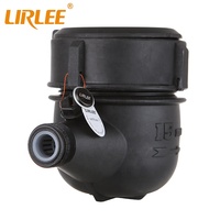 LIRLEE Kelas B Kualitas Terbaik 1/2 Inci - 1 Inci Meter Aliran Air Digital Plastik ABS IP68 OEM Warna Hitam Murah