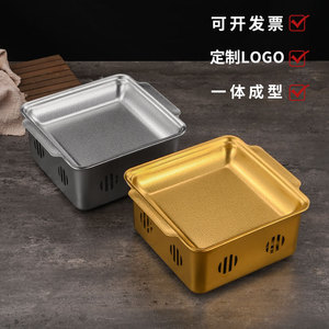 เตาย่างสี่เหลี่ยมสแตนเลสสำหรับร้านอาหารปลา เตาอบอาหารทะเล 1500W 3000W ใช้พลังงานแอลกอฮอล์ - Product Image 4