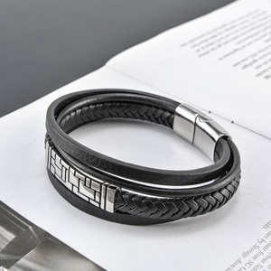 2024 Wholesale Stainless Steel Custom Logo Fashion Designer Luxury Jewelry <b>Bracelet</b> for <b>Men</b> - Product Image 2
