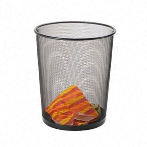 Cubo de Basura Metálico de 6 Galones para Oficina, Cesto de Residuos para Escritorio, Contenedor de Basura para Reciclaje - Product Image 1