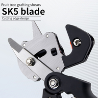 Couteau de greffage industriel de qualité supérieure, kit d'outils de greffage d'arbres V-Graft/U-Graft, poignée antidérapante, lames de rechange en plastique/caoutchouc