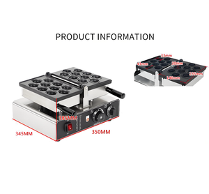 220V commerciale noce elettrico pasticceria macchina a forma di palla cialde con formaggio stile coreano pastellato nuova condizione - Product Image 3
