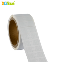 Etiqueta Mini UHF RFID para Minoristas en Existencia, Chip UCODE9 Regrabable, Etiqueta Adhesiva de 45x19 mm, EPCglobal Gen 2 para Sistemas de Minoristas de Ropa