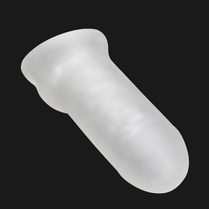 Hot Selling Realistic Penis Sleeve Extension Wieder verwendbares TPE Dildo Kondom Verzögerte Ejakulation Penis vergrößerung Sexspielzeug für Männer - Product Image 3