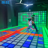 Dalles de sol LED interactives programmables pour salle de jeu d'évasion, étanches, activables par jeu, pour jeu de sol LED interactif