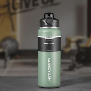 Bouteille isotherme <span class=keywords><strong>en</strong></span> acier inoxydable 500 ml, sans BPA, anti-fuite, double paroi, maintien au froid 24h/chaud 12h, antidérapante, écologique, facile à nettoyer - Product Image 1