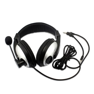 Auriculares supraaurales con micrófono y conector de 3.5 mm para uso en computadoras de escritorio, portátiles y teléfonos móviles - Product Image 1
