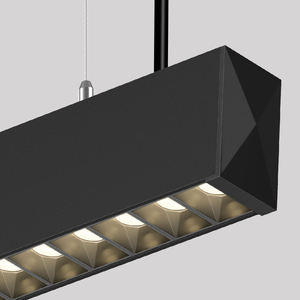 Extrusion d'aluminium de longueur personnalisée de lumière pendante linéaire haut de gamme pour le projet de restaurant d'hôtel d'espace commercial - Product Image 2