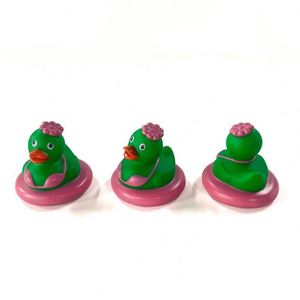 Summer Limited PVC Hollow Floating Multifunctional Toy for Children's <b>Bathing</b> Swimming Ring Rubber Duck Mermaid Pattern Ages 4-6 - Product Image 6