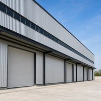 Entrepôt préfabriqué en acier avec panneaux en acier de couleur personnalisée, fabricant de bâtiments d'usine et d'ateliers à structure portique à Chongqing