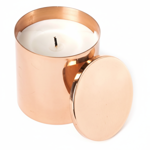 Soporte de lujo para decoración del hogar para tarro cilíndrico y taza, linterna de Metal de cera, velas navideñas vacías con tapas de vidrio y cerámica - Product Image 1