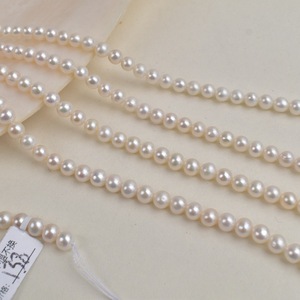 Жемчужины пресноводные натуральные, неядерные, почти круглые, 5.5-<span class=keywords><strong>6</strong></span>-7 мм, с отверстием, для украшений, рассыпные бусины, полуфабрикаты - Product Image 6