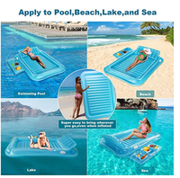 Flotteur gonflable, matelas pneumatique gonflable, planche de surf, chaise longue de piscine pour adultes et enfants (14 ans et plus) pour rivière paresseuse, piscine ou plage d'été