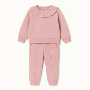 เสื้อวอร์มผ้าฟลีซนุ่มของเด็กผู้หญิงสไตล์ลำลองให้ความอบอุ่นสำหรับฤดูใบไม้ร่วงฤดูหนาว - Product Image 1