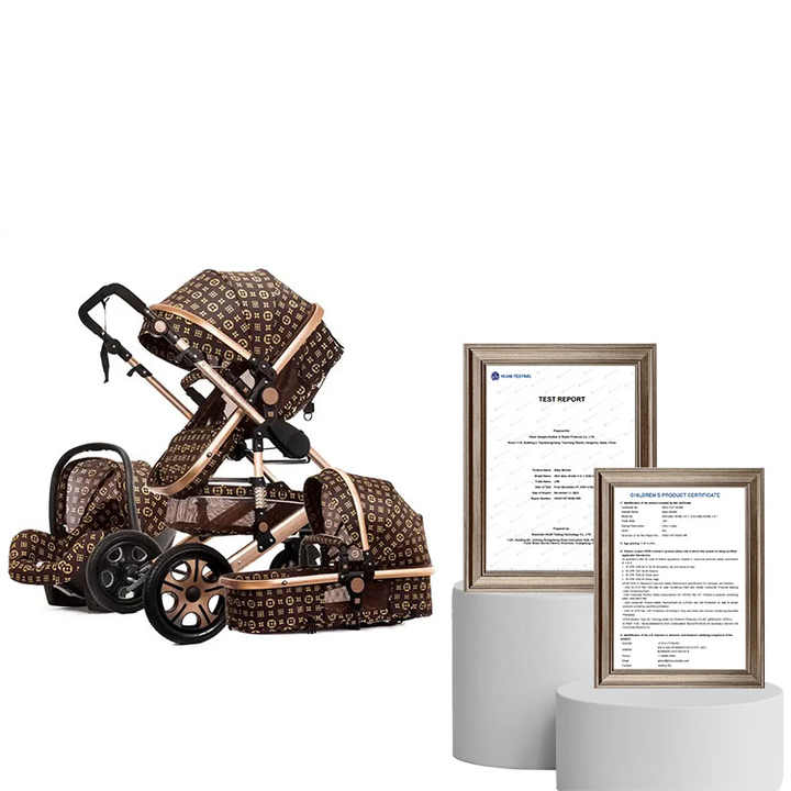 JXB Seat Luxury Foldable Compact Travel Baby Stroller