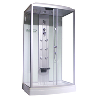 Nouveau design de luxe moderne Rectangle cabines de douche étanches hammam salle de bain ensemble complet