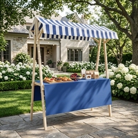 Stand de présentation pliable en bois pour marché