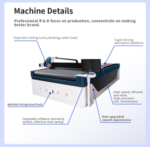 Machine de découpe automatique à couteau vibrant numérique EISENKO pour stores enrouleurs, tissu, moteur PLC, écran tactile LCD, contrôle 2,5 kW - Product Image 3