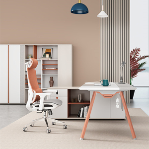 Yazhi precio bajo metal Morden mesa de oficina de lujo mesa de grupo pequeño para PC con cajón - Product Image 1