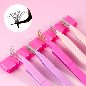 Pinzette Professionali Premium per Extension Ciglia in Acciaio Inossidabile con Logo Personalizzato, Curve, Appuntite, Dritte, 45/75/90 Gradi, Antistatiche - Product Image 4