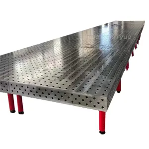 3D Adjustable Welding Table with Jig Machine Platens New Cast Iron Core Components for Manufacturing Plant