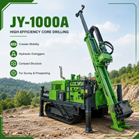 Foreuse de carottage portable à moteur diesel, 1000 m de profondeur, avec système entièrement hydraulique pour l'exploitation minière, vitesse de forage rapide