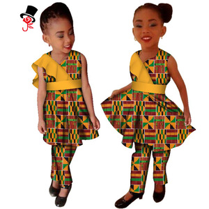 Robe de soirée pour petites filles Vêtements africains pour enfants <span class=keywords><strong>Bazin</strong></span> Riche Dashiki Fashion Dresses - Product Image 2