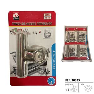 Pince en acier chromé 90 mm de haute qualité pour le bureau et les loisirs créatifs - Product Image 3