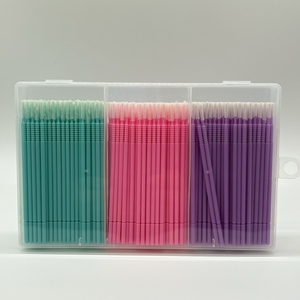 Dùng Một Lần Nylon Bendable Micro Bàn Chải Lông Mi Mở Rộng Lông Mi Keo Làm Sạch Applicators - Product Image 4