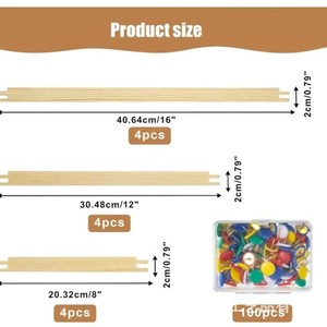 Cross Stitch Embroidery <b>Frame</b> <b>Canvas</b> Square Shape Handmade Needlework Craft With Wooden Stretch Rod <b>For</b> DIY Projects - Product Image 4