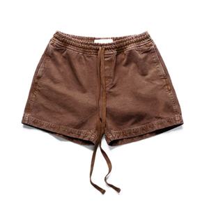 Shorts de Lona Desgastados Estilo Vintage para Mujer, Casuales, Retro, de Algodón, con Cordón Ajustable, Venta al Por Mayor - Product Image 4