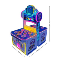 Machine de jeu d'arcade commerciale Whack-a-Mole à deux joueurs, à monnayeur, pour enfants, avec récompenses à frapper, pour centre commercial