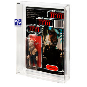 Boîte en acrylique de haute qualité personnalisée SYP pour figurine <span class=keywords><strong>Star</strong></span> <span class=keywords><strong>Wars</strong></span> 3,75 pouces, vitrine en acrylique transparente avec couvercle coulissant en bas - Product Image 3