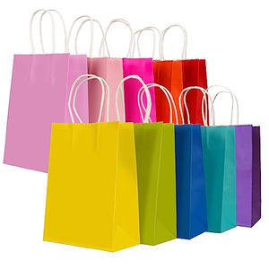 Bolsas de Papel Kraft Personalizadas para Comida para Llevar, Blancas, con Asas Planas, para Restaurantes y Comida Rápida - Product Image 1